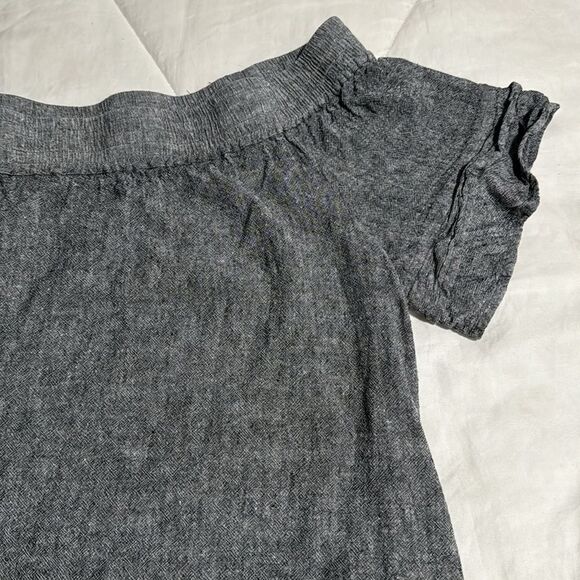 New York & Company SOHO Street Off Shoulder Linen Blend Dress L - Picture 3 of 8